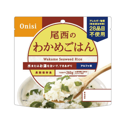 100g尾西のわかめごはん GJ