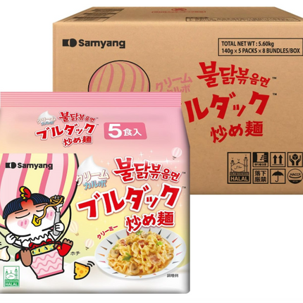 [三養] クリームカルボブルダック炒め麺 140g 40個入  1BOX