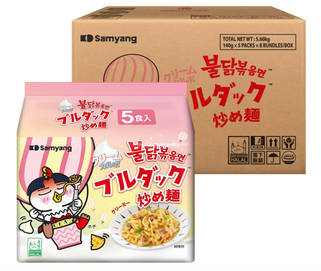 [三養] クリームカルボブルダック炒め麺 140g 40個入  1BOX