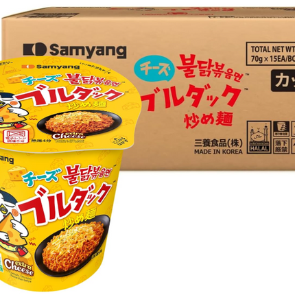 [三養] チーズブルダック炒め麺 CUP 70g 15個入 1BOX