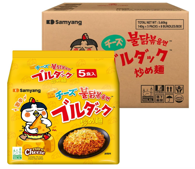 [三養] チーズブルダック炒め麺 140g 40個入  1BOX