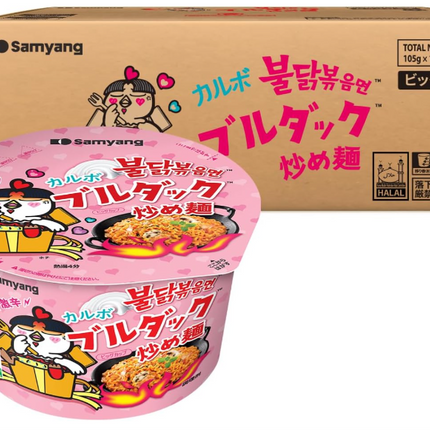[三養] カルボブルダック炒め麺 BIG CUP 105g 16個入  1BOX