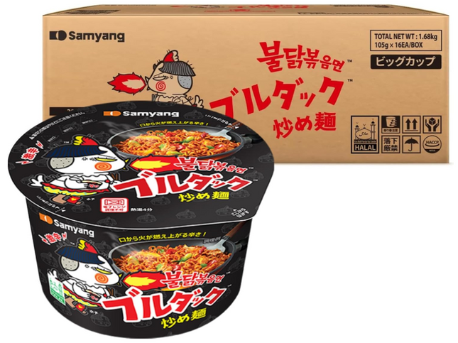 [三養] ブルダック炒め麺 BIG CUP 105g 16個入  1BOX (コピー)