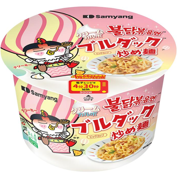 [三養] クリームカルボブルダックBIGCUP 120g 16個入  1BOX