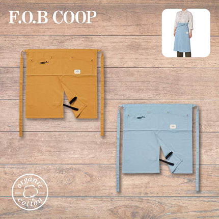 F.O.B COOPオーガニックコットンワークエプロン　ハーフ GJ