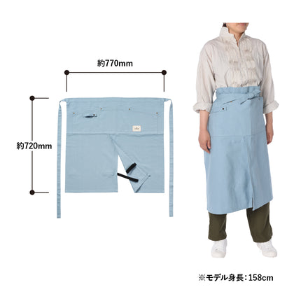 F.O.B COOPオーガニックコットンワークエプロン　ハーフ GJ