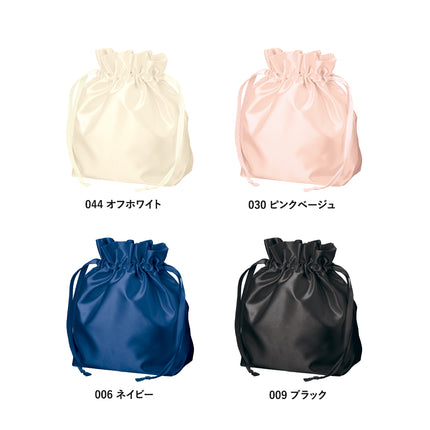 サテンフリルポーチ巾着 GJ