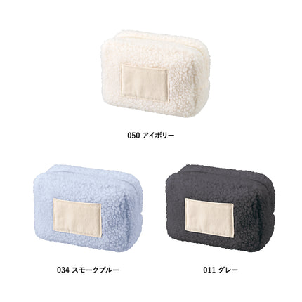 ボア＆キャンバスポケットファスナーポーチ GJ