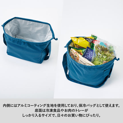 クルリト　コンパクトクーラー巾着ショルダーバッグ GJ