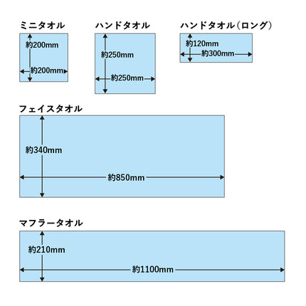 ピクチャースタイル　マフラータオル　昇華転写対応　ホワイト GJ