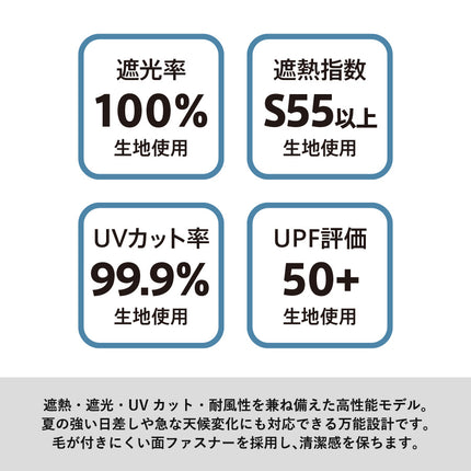シルバーコーティング遮熱遮光折りたたみ傘 GJ
