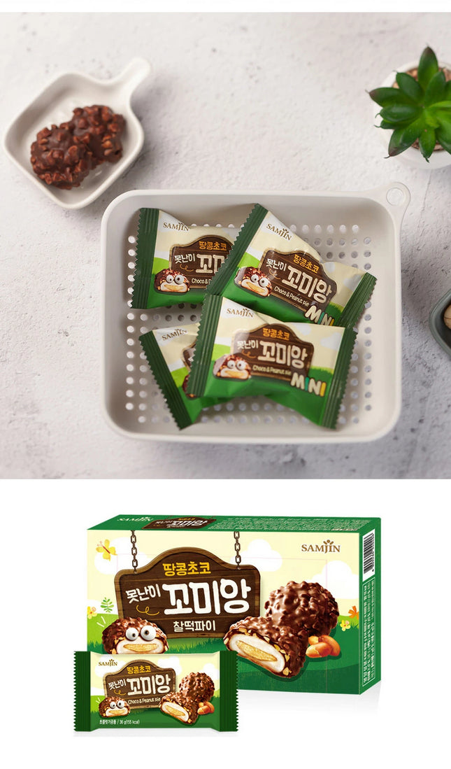 【SAMJIN】コミアン ピーナッツもちチョコパイ (6袋入り) 12個 箱売り 1BOX